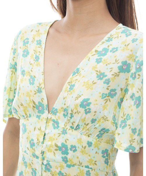BILLABONG(ビラボン)の「BILLABONG レディース YOUR GIRL ドレス 【2024年春夏モデル】/ビラボンレトロボタニカル柄ロングワンピース(ワンピース・レディース・マルチ・SMALL)」の5枚目の写真