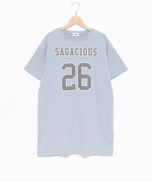 LOVETOXIC（ラブトキシック）の「【LTXC】ナンバーTワンピース（ワンピース・キッズ・ブラック/オフホワイト/サックスブルー・S/M/L）」の5枚目の写真