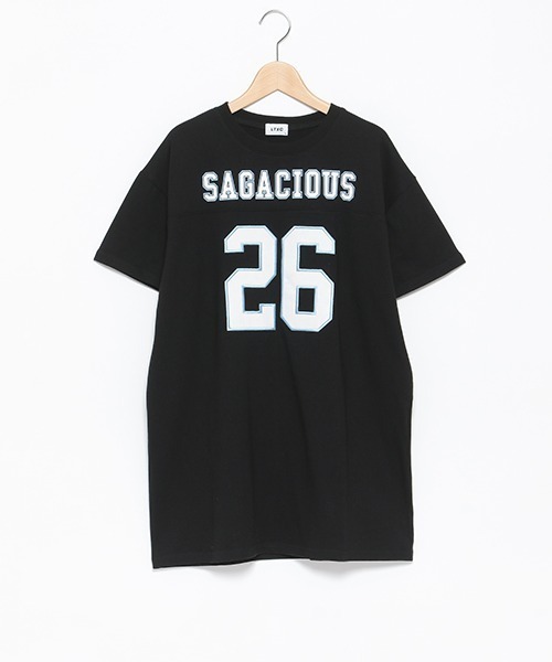 LOVETOXIC（ラブトキシック）の「【LTXC】ナンバーTワンピース（ワンピース・キッズ・ブラック/オフホワイト/サックスブルー・S/M/L）」の6枚目の写真