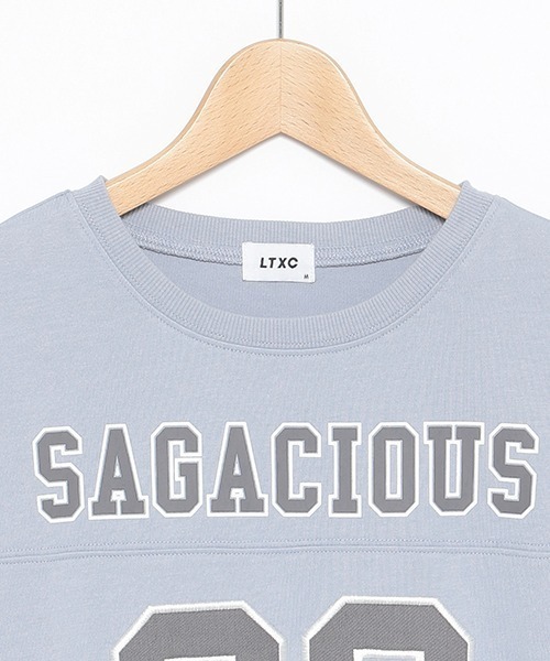 LOVETOXIC（ラブトキシック）の「【LTXC】ナンバーTワンピース（ワンピース・キッズ・ブラック/オフホワイト/サックスブルー・S/M/L）」の9枚目の写真