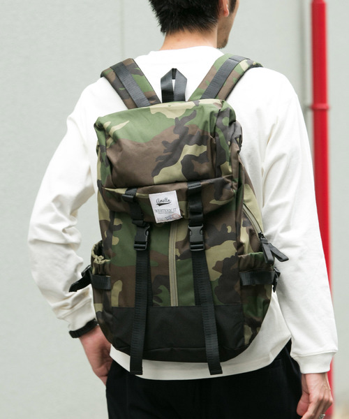 URBAN RESEARCH Sonny Label(アーバンリサーチサニーレーベル)の「anello 高密度ナイロンリュック(バックパック/リュック)」|カモフラージュ