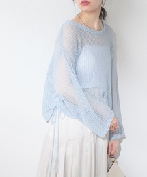 メッシュサイドドロストプルオーバー