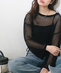 メッシュサイドドロストプルオーバー