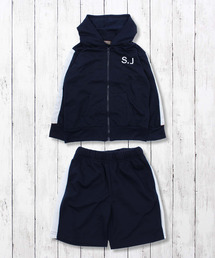 Luz ブラック ハーフジップパーカーとパンツセット Luz ブラック ハーフジップパーカーとパンツセット正規 品