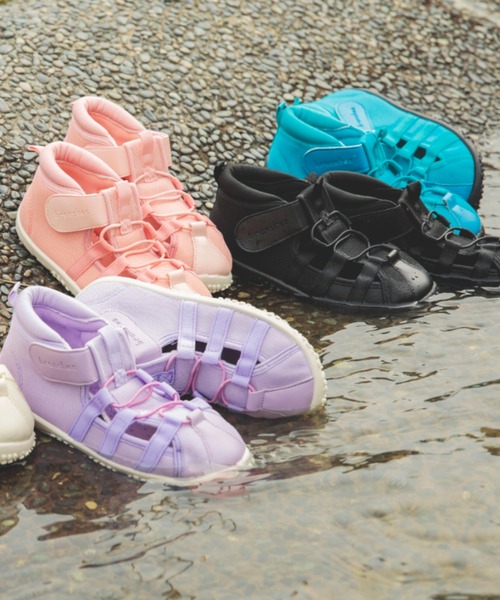 BRANSHES（ブランシェス）の「水抜きソールサンダル（サンダル・キッズ・ブラック/ラベンダー/アイボリー/ブルー/ピンク・15.0cm/16.0cm/18.0cm/19.0cm/20.0cm/21.0cm/14.0cm/17.0cm）」の6枚目の写真