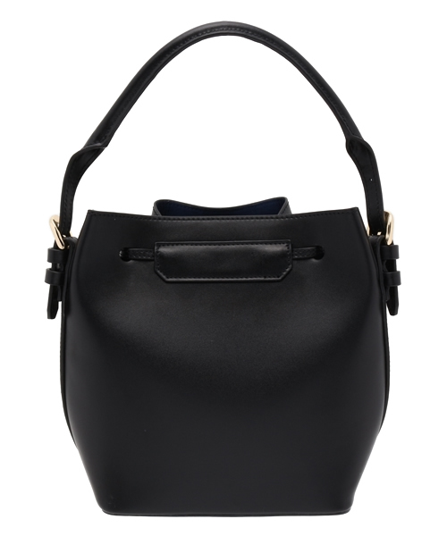 Khaju（カージュ）の「Khaju:バイカラードローストリングバッグ（ハンドバッグ・レディース・ブラック/ベージュ・ONE SIZE）」の11枚目の写真