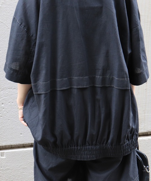 DOUBLE NAME（ダブルネーム）の「綿麻ゆるジャケット（その他アウター・レディース・ピンク/ブラック/オフホワイト・FREE）」の18枚目の写真