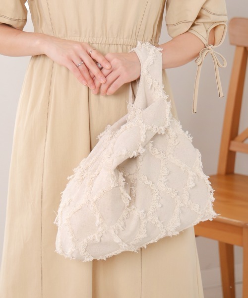 Bab（バブ）の「シャギージャガードBAG（トートバッグ・レディース・B/A・ONESIZE）」の4枚目の写真