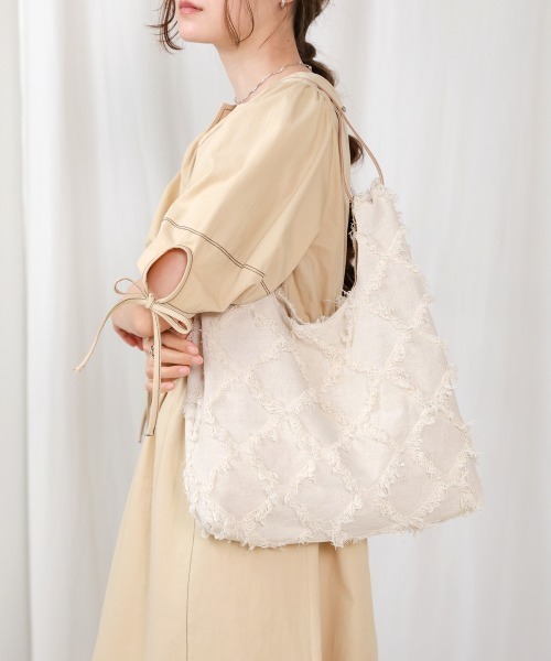 Bab（バブ）の「シャギージャガードBAG（トートバッグ・レディース・B/A・ONESIZE）」の6枚目の写真