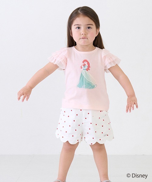 Disney（ディズニー）の「【Disney】チュール袖グラフィックT（Tシャツ/カットソー・キッズ・ライトブルー/オフホワイト/ライトピンク/ラベンダー/イエロー・120cm/110cm/100cm/90cm/80ｃｍ/130cm）」の5枚目の写真