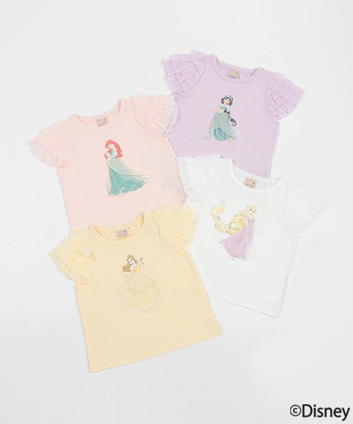 Disney（ディズニー）の「【Disney】チュール袖グラフィックT（Tシャツ/カットソー・キッズ・ライトブルー/オフホワイト/ライトピンク/ラベンダー/イエロー・120cm/110cm/100cm/90cm/80ｃｍ/130cm）」の16枚目の写真