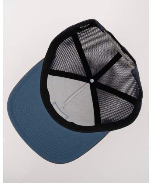 RVCA（ルーカ）の「RVCA メンズ VA ALL THE WAY TRUCKER キャップ 【2024年夏モデル】/ルーカ帽子（キャップ・メンズ・ブラック×ホワイト/インディゴブルー・FREE）」の9枚目の写真