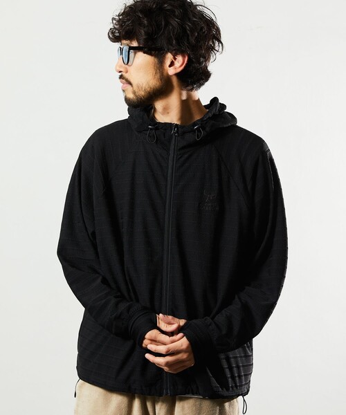 Jonas Claesson（ジョナスクレアッソン）の「JONAS CLAESSON/ジョナスクレアッソン ラッシュパーカー/フルジップパーカー/ラッシュガード/水陸両用（ラッシュガード・メンズ・ブラック・MEDIUM/LARGE）」の13枚目の写真