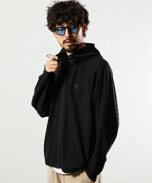 Jonas Claesson（ジョナスクレアッソン）の「JONAS CLAESSON/ジョナスクレアッソン ラッシュパーカー/フルジップパーカー/ラッシュガード/水陸両用（ラッシュガード・メンズ・ブラック・MEDIUM/LARGE）」の12枚目の写真