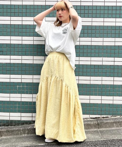 DOUBLE NAME（ダブルネーム）の「POPCORN BOX BACK刺繍TEE/ユニセックス（Tシャツ/カットソー・レディース・レッド/ネイビー/オフホワイト・FREE）」の16枚目の写真