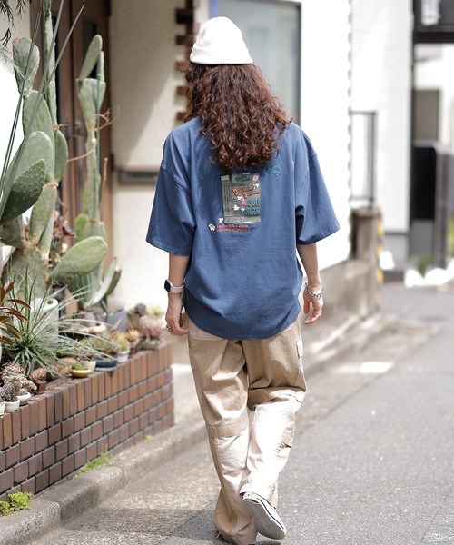 DOUBLE NAME（ダブルネーム）の「POPCORN BOX BACK刺繍TEE/ユニセックス（Tシャツ/カットソー・レディース・レッド/ネイビー/オフホワイト・FREE）」の20枚目の写真