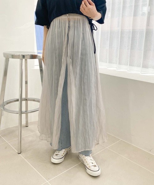 archives（アルシーヴ）の「リンクルシャイニーレイヤードキャミワンピース（ワンピース・レディース・ブラック/アイボリー/シルバーグレー・MEDIUM）」の19枚目の写真