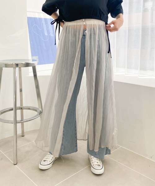 archives（アルシーヴ）の「リンクルシャイニーレイヤードキャミワンピース（ワンピース・レディース・ブラック/アイボリー/シルバーグレー・MEDIUM）」の20枚目の写真