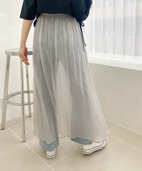 archives（アルシーヴ）の「リンクルシャイニーレイヤードキャミワンピース（ワンピース・レディース・ブラック/アイボリー/シルバーグレー・MEDIUM）」の22枚目の写真