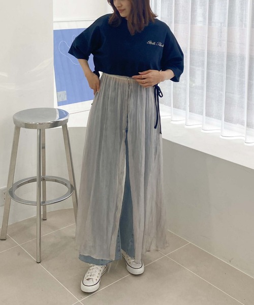 archives（アルシーヴ）の「リンクルシャイニーレイヤードキャミワンピース（ワンピース・レディース・ブラック/アイボリー/シルバーグレー・MEDIUM）」の15枚目の写真