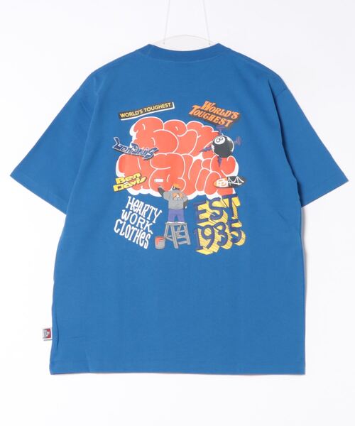 Right-on(ライトオン)の「【BEN DAVIS】オーバーラップ Tシャツ(Tシャツ/カットソー・メンズ・ブラック/ブルー/ホワイト・MEDIUM/LARGE/X-LARGE)」の3枚目の写真