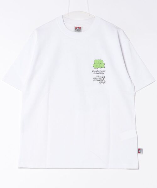 Right-on(ライトオン)の「【BEN DAVIS】オーバーラップ Tシャツ(Tシャツ/カットソー・メンズ・ブラック/ブルー/ホワイト・MEDIUM/LARGE/X-LARGE)」の4枚目の写真