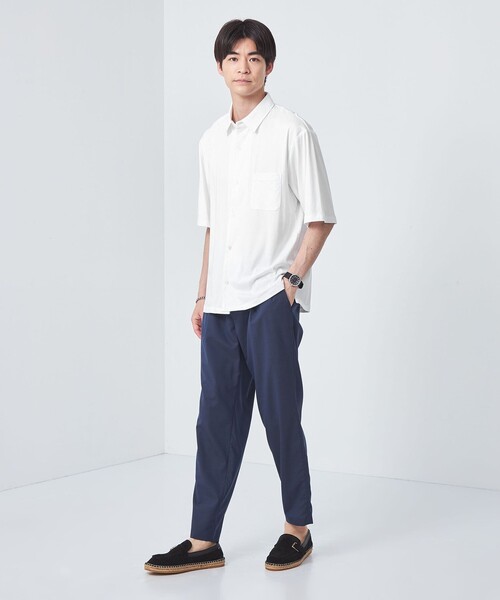 green label relaxing（グリーンレーベルリラクシング）の「【WEB限定】JUSTFIT エアリー ソフト シャツ（シャツ/ブラウス・メンズ・ホワイト/ブラック/ネイビー/ターコイズブルー・S/M/L/XL）」の6枚目の写真