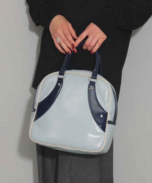 Ray BEAMS(レイビームス)の「ボーリング ボストン バッグ(ボストンバッグ・レディース・レッド/ライトブルー・ONE SIZE)」の6枚目の写真