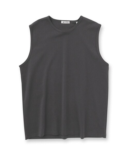 tk.TAKEO KIKUCHI(ティーケータケオキクチ)の「◆【接触冷感】ノースリーブ タンクトップ(Tシャツ/カットソー・メンズ・ブラック/チャコールグレー/ホワイト・01/02/03)」の4枚目の写真
