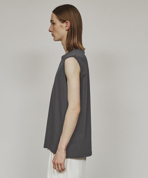 tk.TAKEO KIKUCHI(ティーケータケオキクチ)の「◆【接触冷感】ノースリーブ タンクトップ(Tシャツ/カットソー・メンズ・ブラック/チャコールグレー/ホワイト・01/02/03)」の6枚目の写真