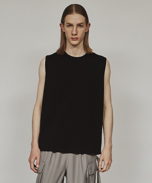 tk.TAKEO KIKUCHI(ティーケータケオキクチ)の「◆【接触冷感】ノースリーブ タンクトップ(Tシャツ/カットソー・メンズ・ブラック/チャコールグレー/ホワイト・01/02/03)」の17枚目の写真