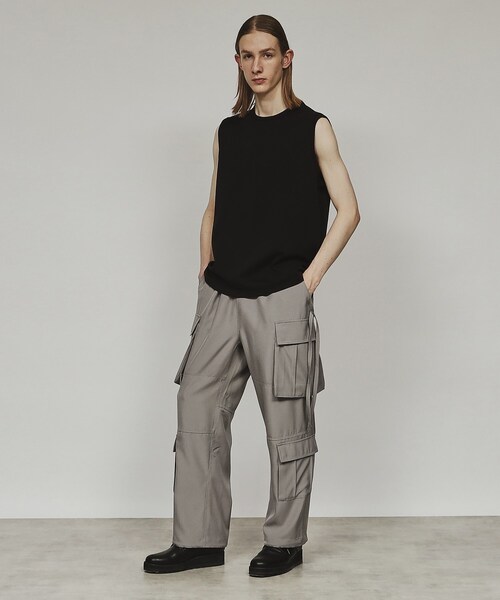 tk.TAKEO KIKUCHI(ティーケータケオキクチ)の「◆【接触冷感】ノースリーブ タンクトップ(Tシャツ/カットソー・メンズ・ブラック/チャコールグレー/ホワイト・01/02/03)」の18枚目の写真