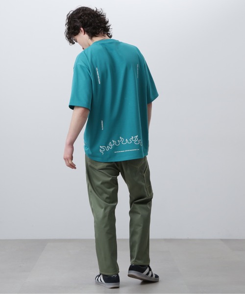 MANASTASH（マナスタッシュ）の「MANASTASH/マナスタッシュ/RE:POLY TEE UNIFORM/リポリTシャツ ユニフォーム（Tシャツ/カットソー・メンズ・エメラルド/ブラック/ホワイト・S/M/L/XL）」の6枚目の写真