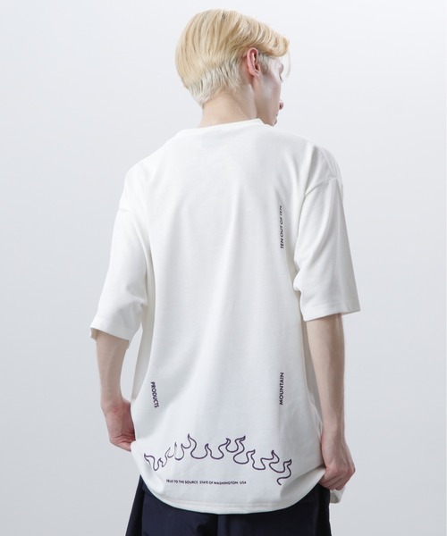 MANASTASH（マナスタッシュ）の「MANASTASH/マナスタッシュ/RE:POLY TEE UNIFORM/リポリTシャツ ユニフォーム（Tシャツ/カットソー・メンズ・エメラルド/ブラック/ホワイト・S/M/L/XL）」の10枚目の写真