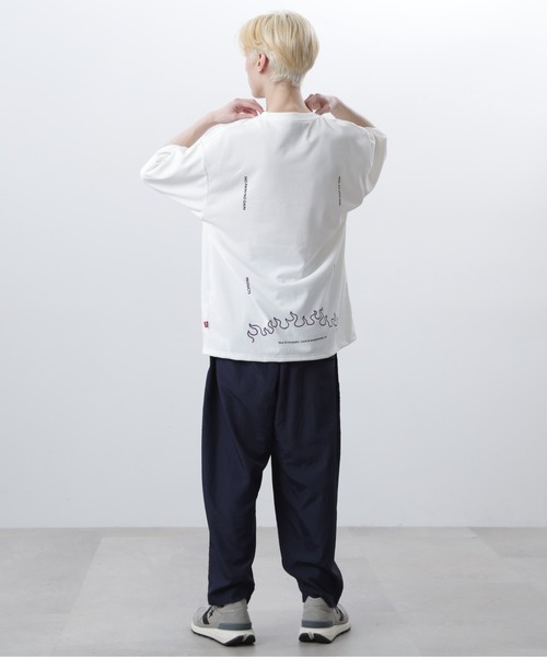 MANASTASH（マナスタッシュ）の「MANASTASH/マナスタッシュ/RE:POLY TEE UNIFORM/リポリTシャツ ユニフォーム（Tシャツ/カットソー・メンズ・エメラルド/ブラック/ホワイト・S/M/L/XL）」の8枚目の写真