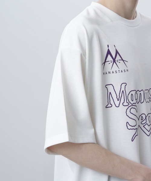 MANASTASH（マナスタッシュ）の「MANASTASH/マナスタッシュ/RE:POLY TEE UNIFORM/リポリTシャツ ユニフォーム（Tシャツ/カットソー・メンズ・エメラルド/ブラック/ホワイト・S/M/L/XL）」の13枚目の写真