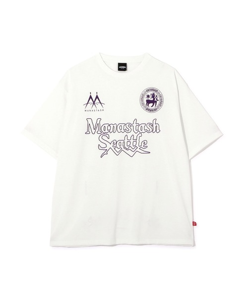 MANASTASH（マナスタッシュ）の「MANASTASH/マナスタッシュ/RE:POLY TEE UNIFORM/リポリTシャツ ユニフォーム（Tシャツ/カットソー・メンズ・エメラルド/ブラック/ホワイト・S/M/L/XL）」の20枚目の写真