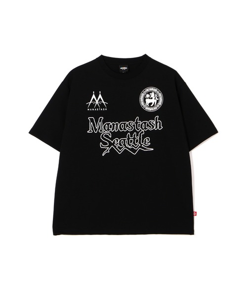 MANASTASH（マナスタッシュ）の「MANASTASH/マナスタッシュ/RE:POLY TEE UNIFORM/リポリTシャツ ユニフォーム（Tシャツ/カットソー・メンズ・エメラルド/ブラック/ホワイト・S/M/L/XL）」の21枚目の写真