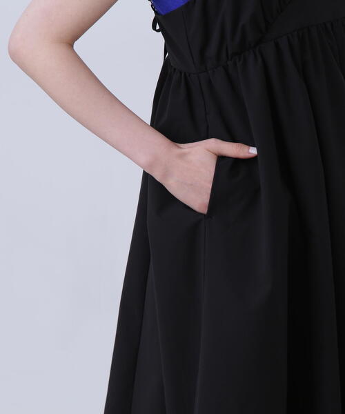 N.（N. Natural Beauty Basic）（エヌエヌナチュラルビューティーベーシック）の「◆ダブルストラップキャミワンピース（ワンピース・レディース・ブラック/ベージュ・MEDIUM）」の9枚目の写真