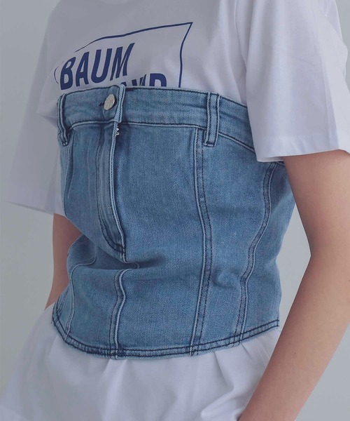 BAUM UND PFERDGARTEN / MANDI(デニムビスチェトップス)
