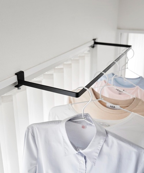 tower（タワー）の「tower（タワー）室内物干しハンガー 奥行ワイド（ランドリーグッズ・レディース・ブラック/ホワイト・ONE SIZE）」の16枚目の写真