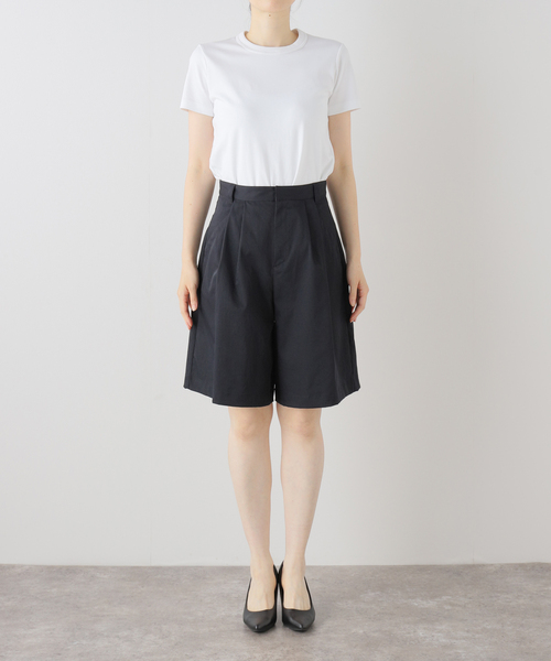 JOURNAL STANDARD(ジャーナルスタンダード)の「【&FUNCTION】タスランチノキュロットハーフパンツ(チノパンツ・レディース・ベージュ/ブラック・36/38)」の4枚目の写真