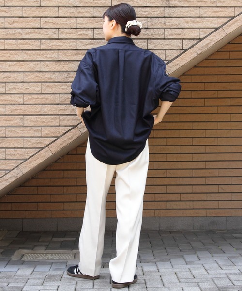 THE SHINZONE（ザ　シンゾーン）の「THE SHINZONE/シンゾーン　ウールダディシャツ　WOOL DADDY SHIRT　24AMSBL06（シャツ/ブラウス・レディース・ネイビー/グレー・FREE）」の16枚目の写真