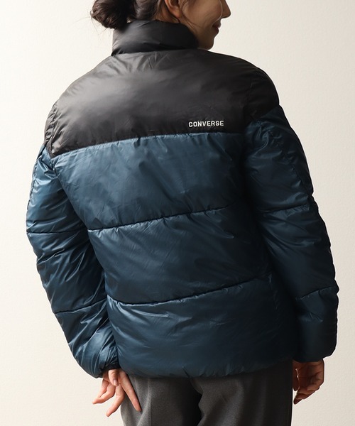 CONVERSE（コンバース）の「【CONVERSE/コンバース】リサイクルファイバーダウン 切り替え ジャケット（ダウンジャケット/コート・メンズ・ブラック/アイボリー/ブルー/カーキ・L/M/LL）」の21枚目の写真