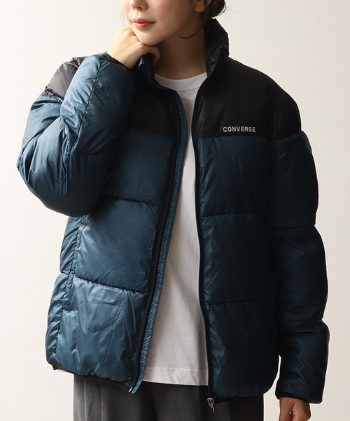 CONVERSE（コンバース）の「【CONVERSE/コンバース】リサイクルファイバーダウン 切り替え ジャケット（ダウンジャケット/コート・メンズ・ブラック/アイボリー/ブルー/カーキ・L/M/LL）」の18枚目の写真