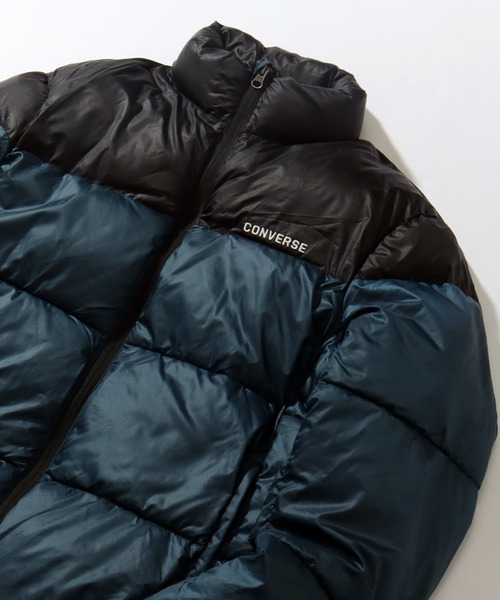CONVERSE（コンバース）の「【CONVERSE/コンバース】リサイクルファイバーダウン 切り替え ジャケット（ダウンジャケット/コート・メンズ・ブラック/アイボリー/ブルー/カーキ・L/M/LL）」の8枚目の写真