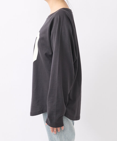 RIVE DROITE（リヴドロワ）の「【こだわりのオリジナルT】ナンバリングロンTee（Tシャツ/カットソー・レディース・チャコールグレー/ライトグレー/ピンク・FREE）」の21枚目の写真