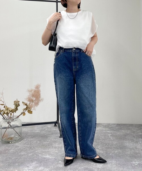 fredy emue(フレディエミュ)の「シアーレイヤードノースリーブブラウス(シャツ/ブラウス・レディース・オフホワイト/ブラック/ライトグレー・38)」の11枚目の写真