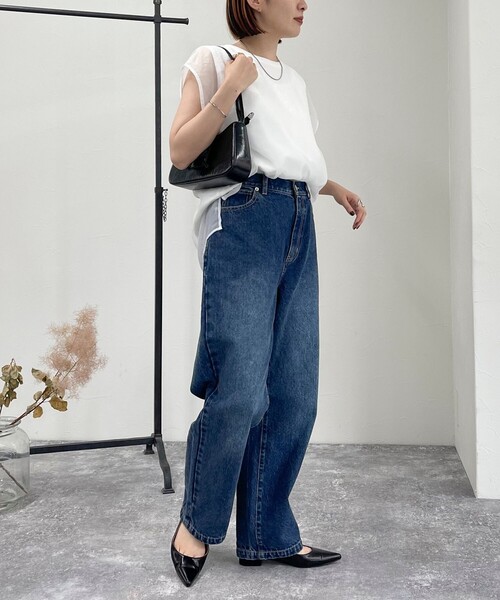 fredy emue(フレディエミュ)の「シアーレイヤードノースリーブブラウス(シャツ/ブラウス・レディース・オフホワイト/ブラック/ライトグレー・38)」の12枚目の写真