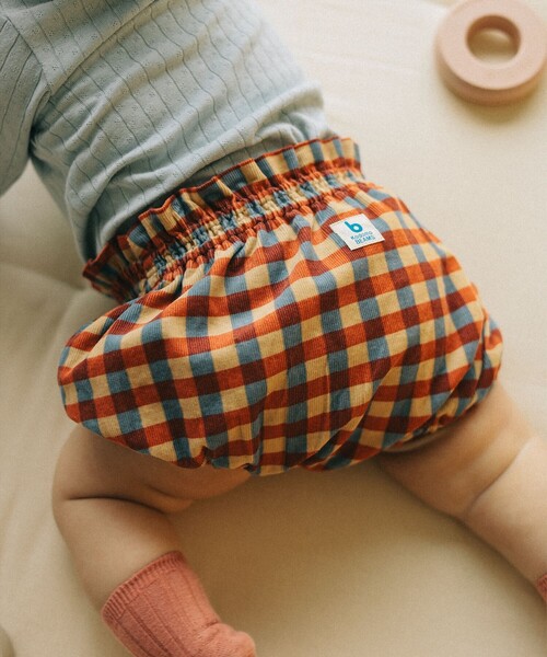 こども ビームス（コドモビームス）の「ベビー 総柄 細コール ブルマ 2024（70～90cm）（その他パンツ・キッズ・ホワイト系その他5/レッド・70/80/90t）」の7枚目の写真